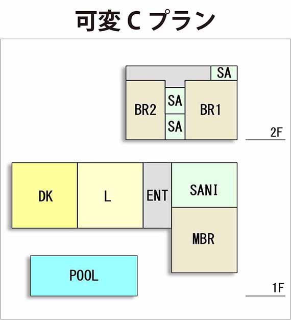 UNIT C PLAN（L型配棟）